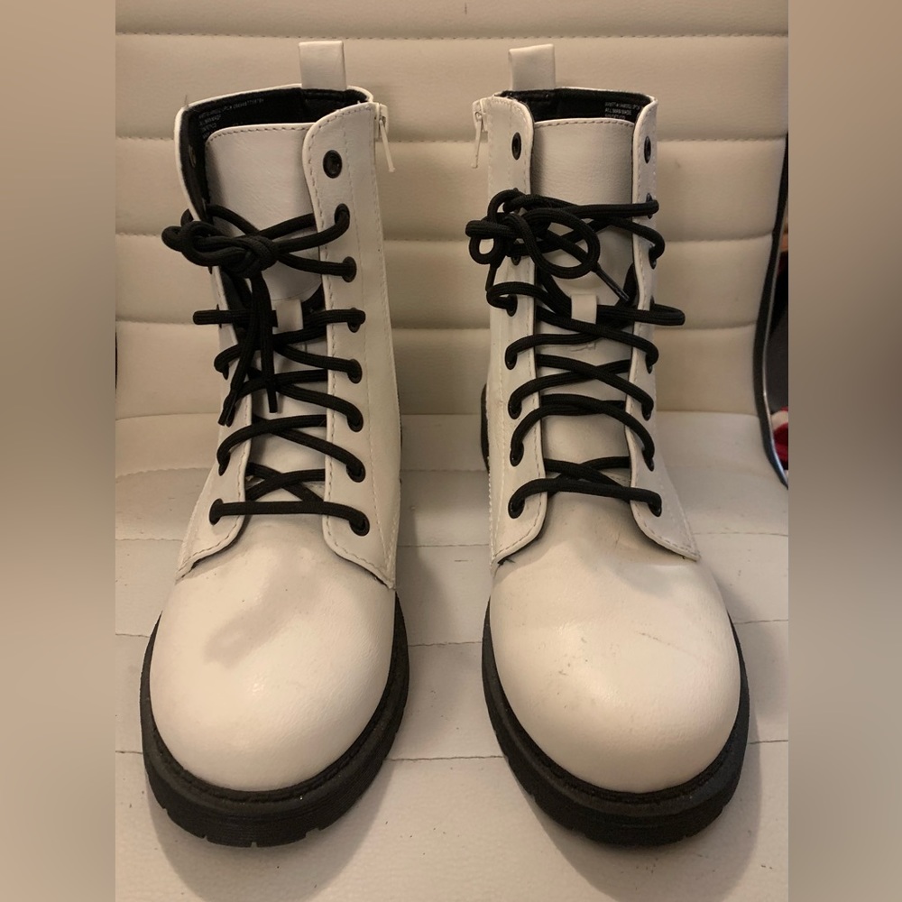 Lace-up Front Combat Boots